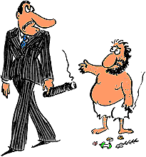 businessman and beggar